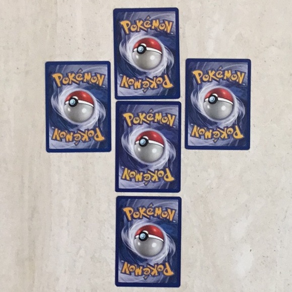 Pokemon Cards 1999 Meowth 56/64 Lot of 5 Card Base Set Vulpux Bellsprout Goldeen - Picture 9 of 13